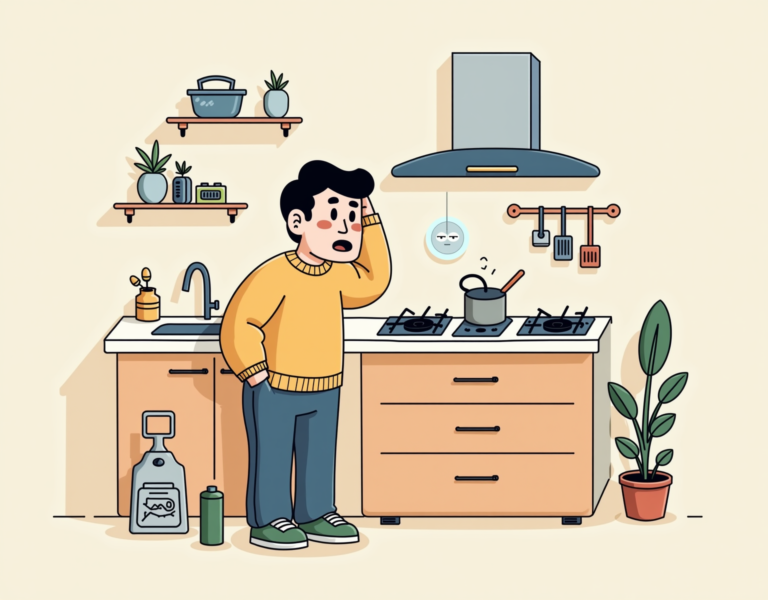 매립형 가스레인지건전지 교체하기