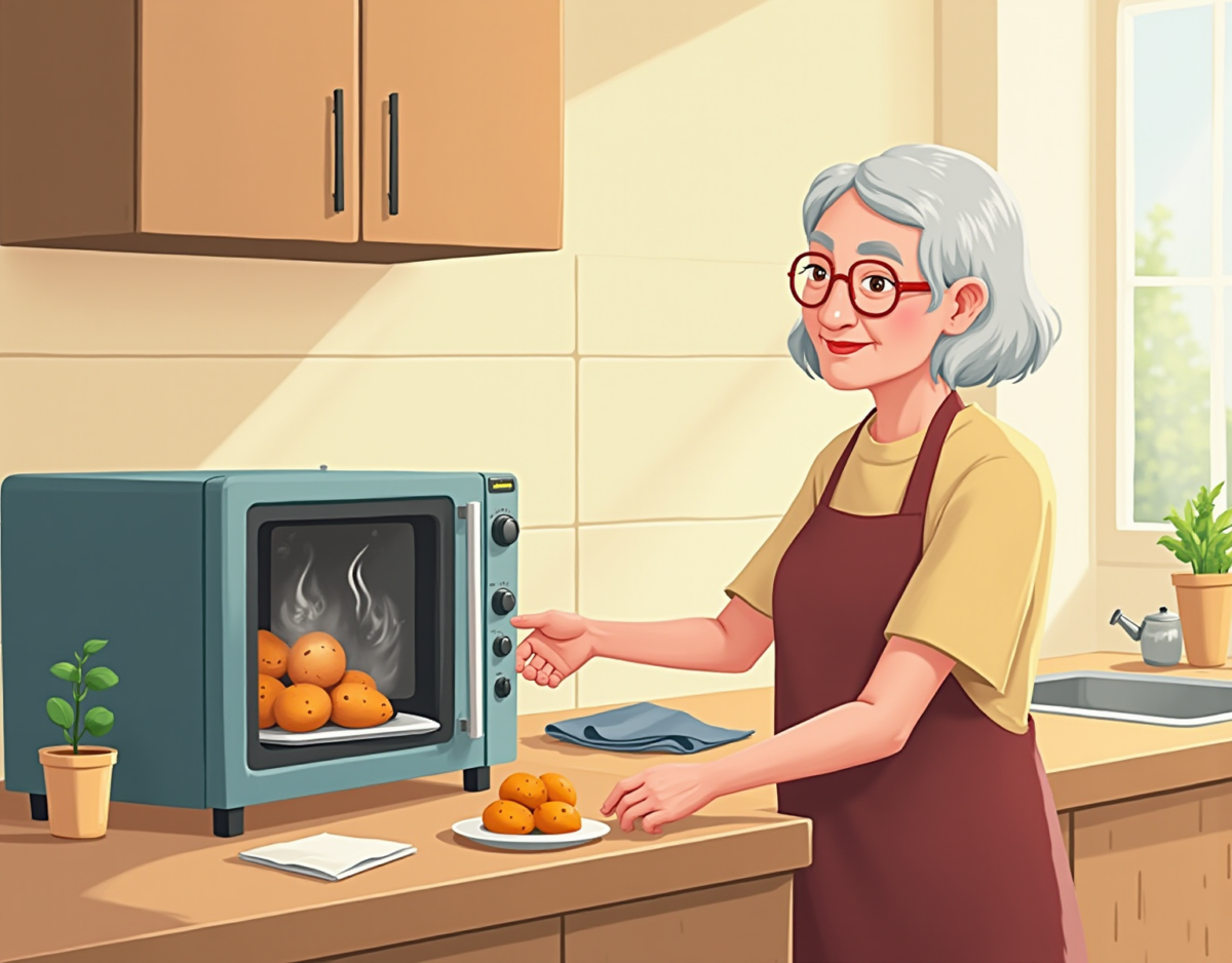 광파오븐 군고구마