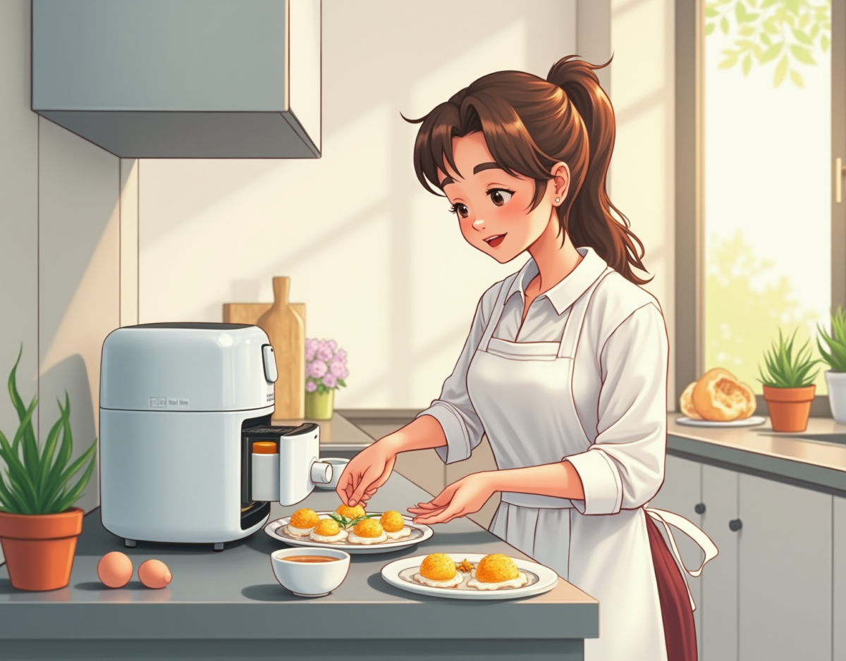 에어프라이기 구운계란