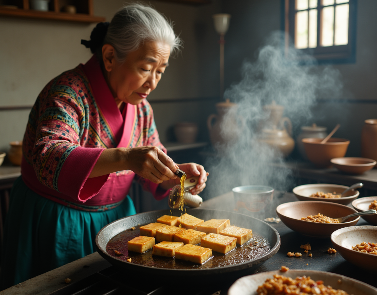 들기름 두부구이