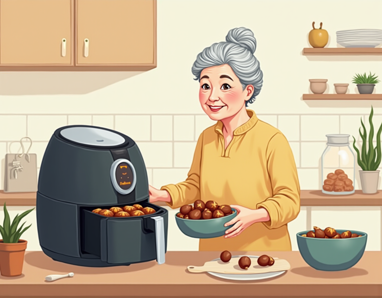 에어프라이기 군밤