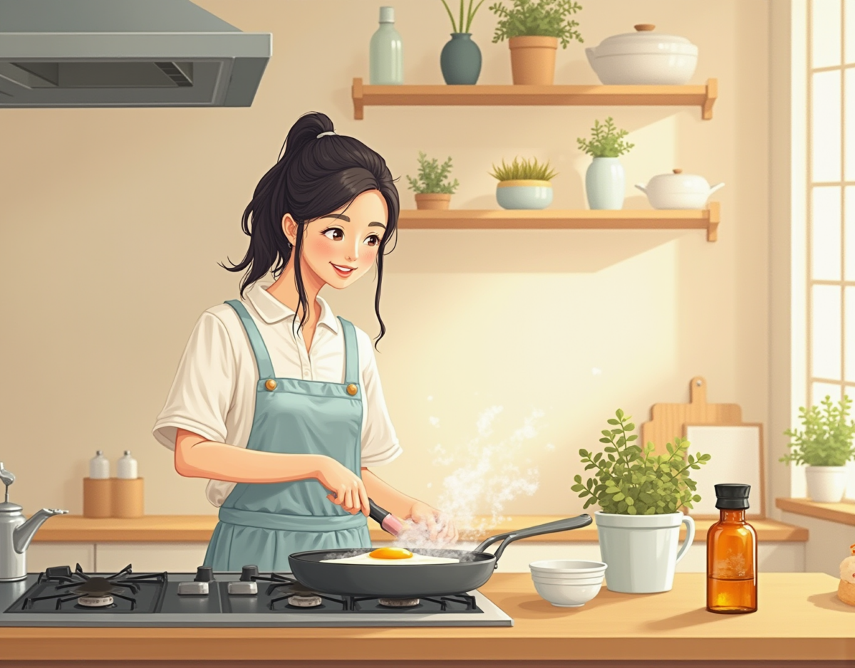 들기름 계란 후라이