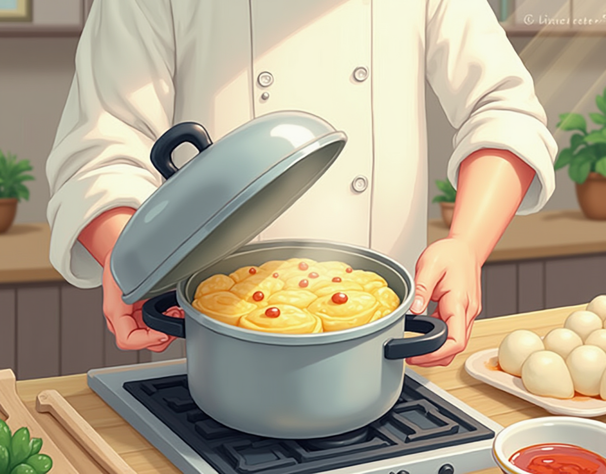 압력밥솥 구운계란