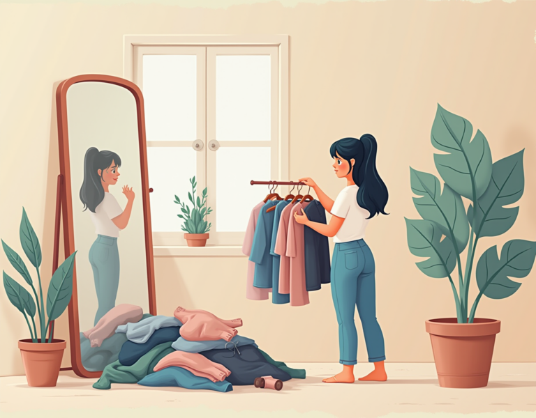 전신거울 버리기