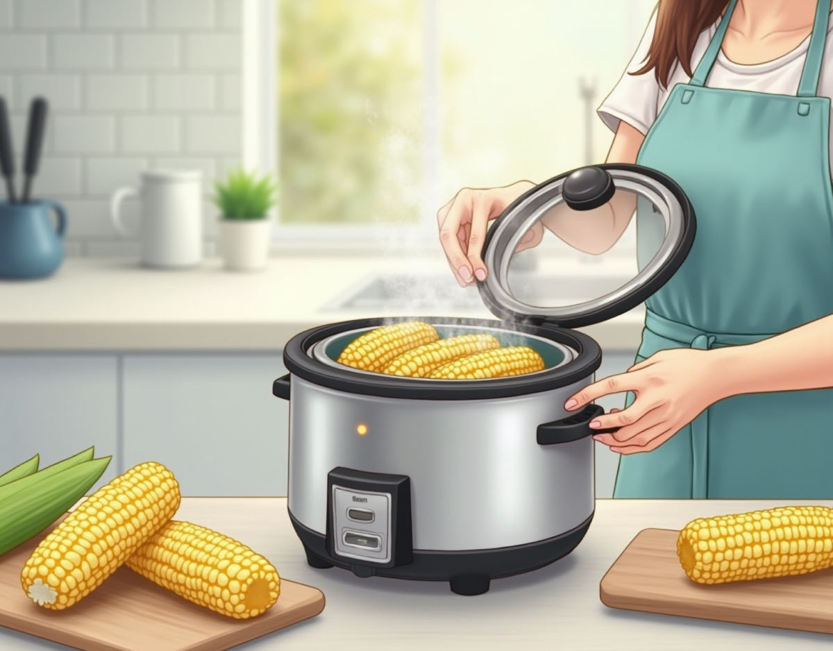 전기밥솥 옥수수 찌기