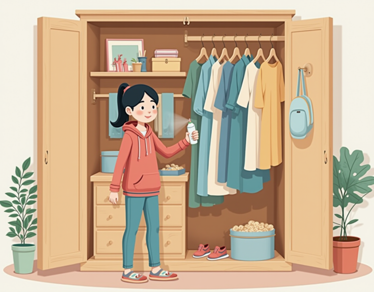 옷장 냄새 제거