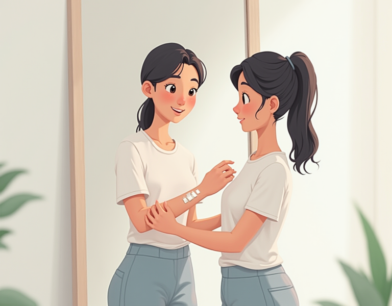 부착형 전신거울