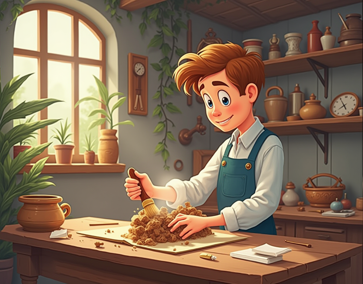 먼지다듬이 물림