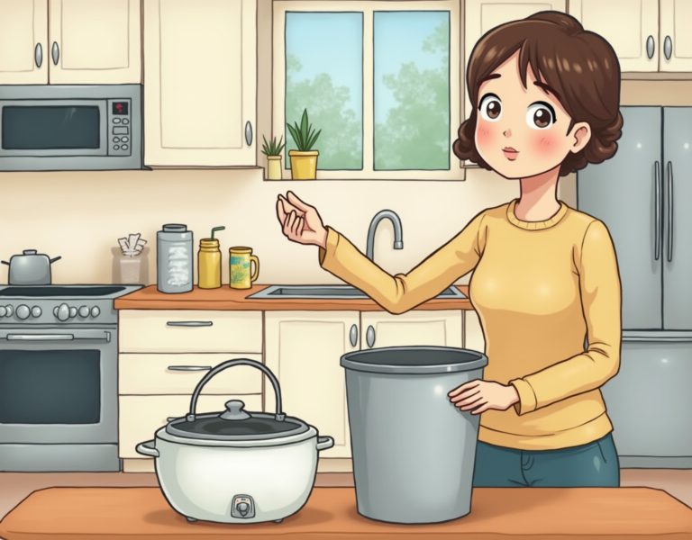 전기밥솥 버리기