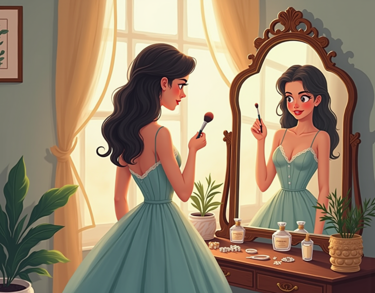 전신거울 화장대