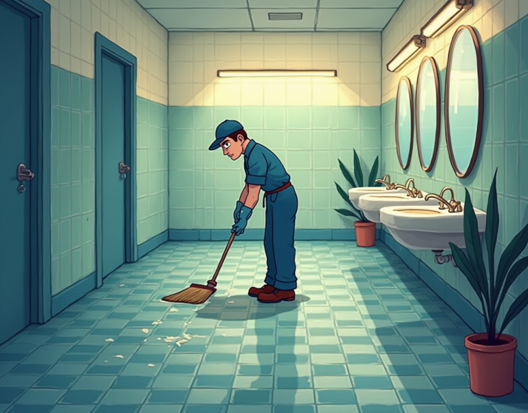 화장실 먼지다듬이