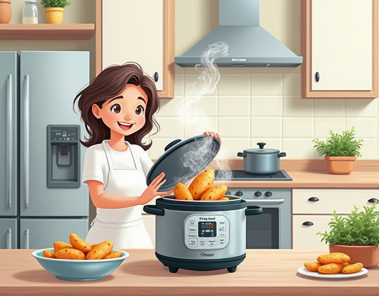 압력밥솥 고구마