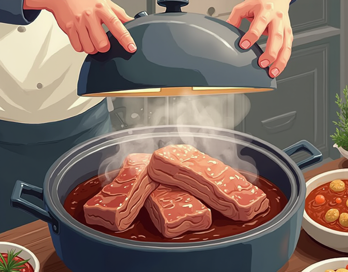 압력밥솥 갈비찜