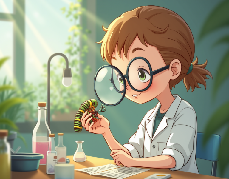 화랑곡나방 유충