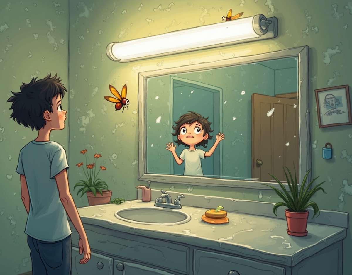 화장실 나방파리