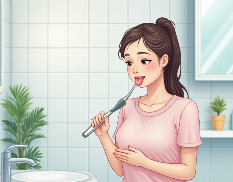 혀클리너 사용법