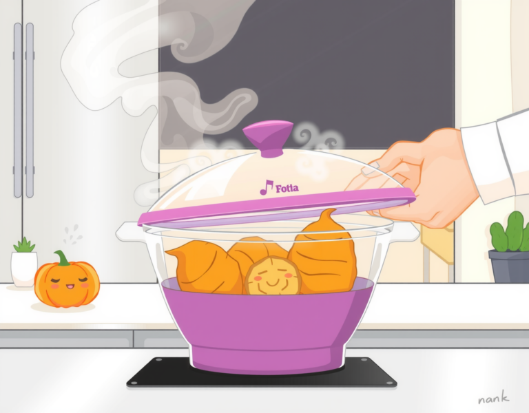 실리콘 찜기고구마