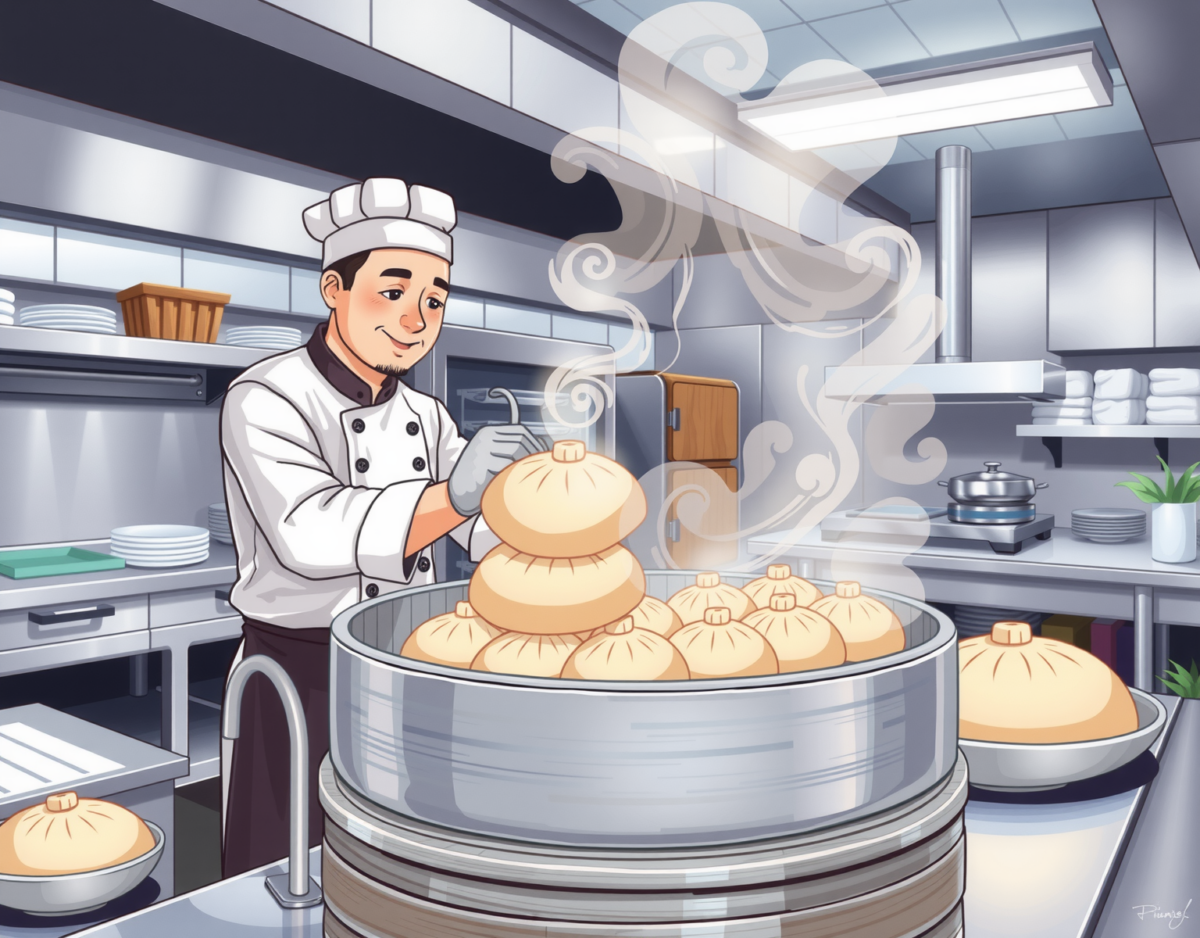 업소용만두찜기