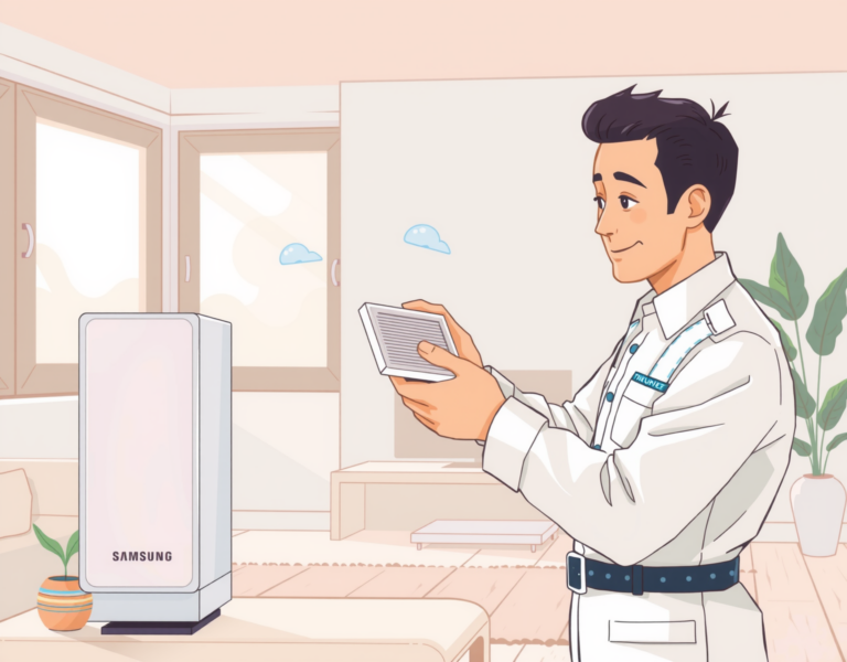 삼성 공기청정기필터 청소