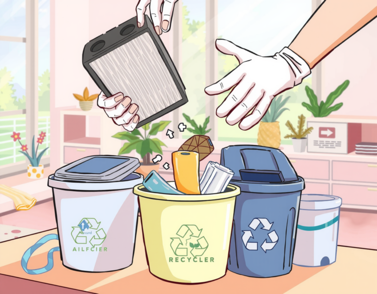 공기청정기 필터 분리수거