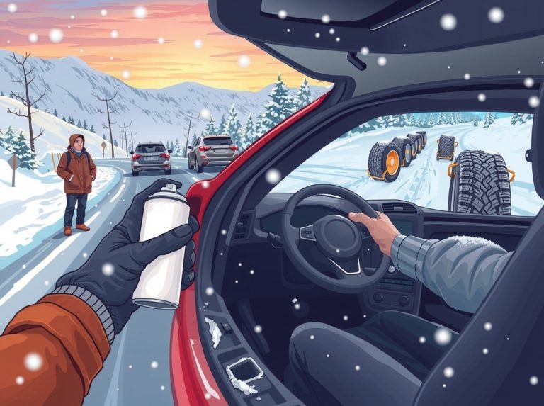 스노우타이어 스프레이는 응급용일 뿐, 윈터타이어·체인을 대체할 수 없는 이유 – 2026년 겨울 운전 완벽 가이드