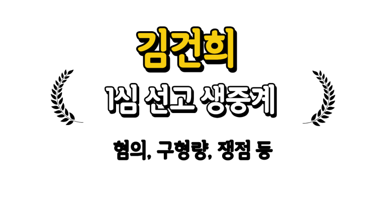 김건희 1심 선고