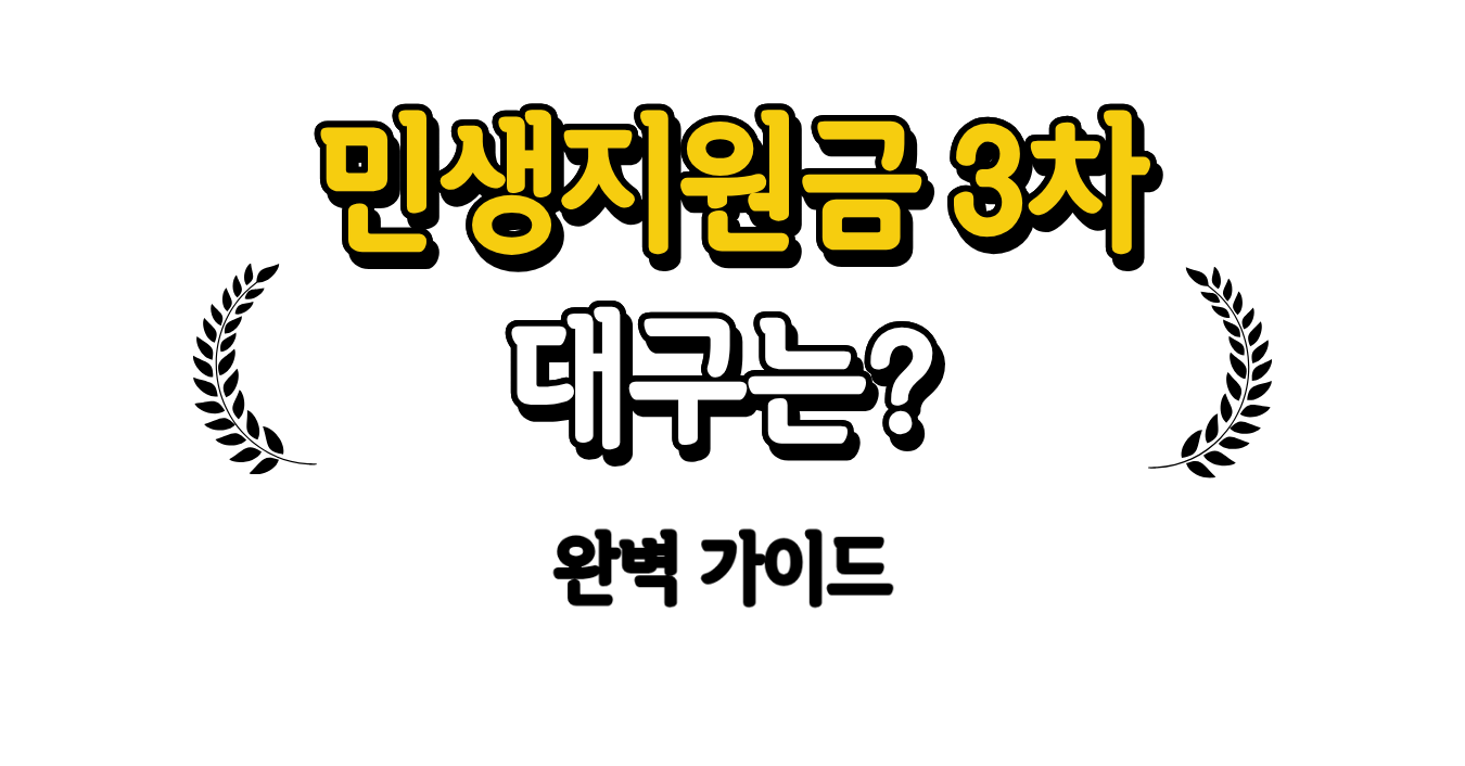 민생지원금 3차 대구